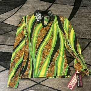 Limited Edition Hobby Horse Paislie Lime Blouse XS
